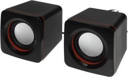 Колонки Defender SPK 33, 2.0, черный/ оранжевый [65633]