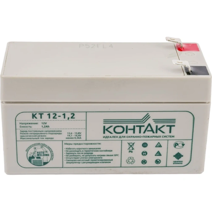 Батарея аккумуляторная (12 В; 1.2 Ач) КОНТАКТ КТ12-1,2