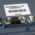 Этикетка Panduit C200X100YJC 50.8х25.4 мм полиэстер бел. кассета 750шт