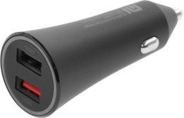 Автомобильное зарядное устройство Xiaomi Mi 37W Dual-Port Car Charger, 2xUSB-A, 37Вт, 3A, черный [gds4147gl]