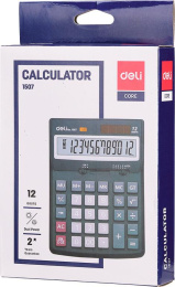 Калькулятор Deli Smart, E1507, 12-разрядный, черный