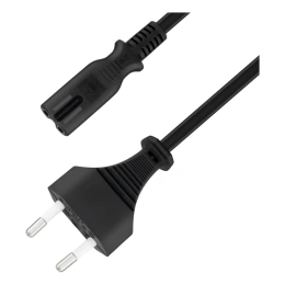 Кабель питания 5bites IEC-320-C7 - CEE 7/16 восьмерка 220V сечение 2x0.50мм2 VDE 1м PC305-10A