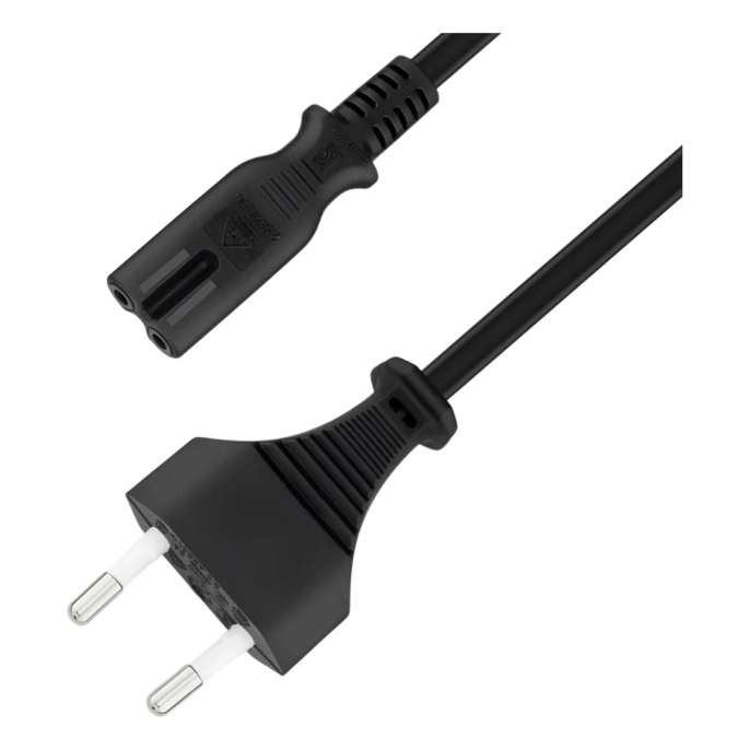 Кабель питания 5bites IEC-320-C7 - CEE 7/16 восьмерка 220V сечение 2x0.50мм2 VDE 3м PC305-30A