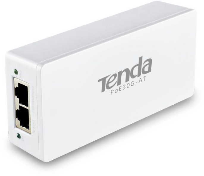 Инжектор PoE TENDA POE30G-AT 10/100/1000BASE-T 100-240В АС