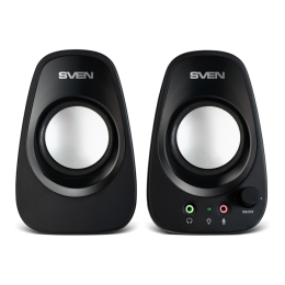 Колонки SVEN 190, 2.0, чёрный, USB, мощность 2x3 Вт RMS SV-022587