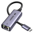 Адаптер UGREEN CM648 25052 USB-C 3.1 to RJ45 2.5G Ethernet Adapter. Цвет: серый