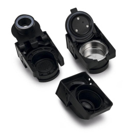 Кофемашина Polaris PCM 2020 3-in-1 1450Вт черный/нержавеющая сталь