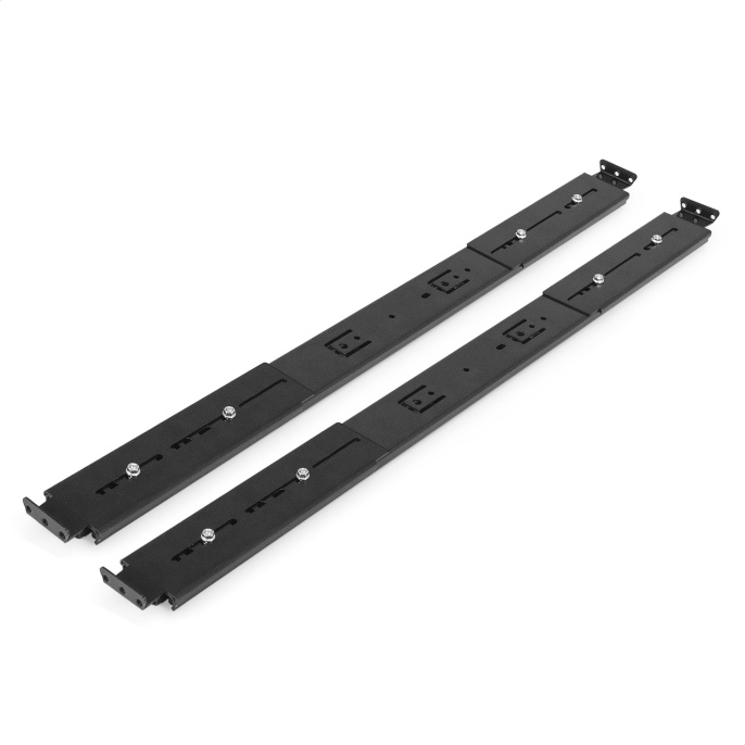Телескопические направляющие ExeGate RK-650-26"-M универсальные, комплект 2 шт. рельсы/салазки для серверных корпусов, установочный размер 650-800 мм, высота 52 мм, длина в сложенном/раздвинутом виде 650/1300 мм, нагрузка до 45 кг EX300140RUS