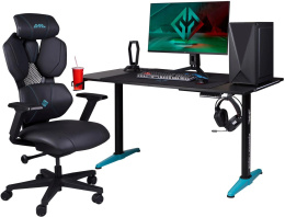 Кресло игровое GMNG GG-CH210B, искусственная кожа, до 150кг, синхромеханизм, регулируемые 4D подлокотники, черный