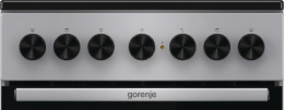 Электрическая плита Gorenje GEC5B20SG, стеклокерамика, инфракрасная, без крышки, серебристый
