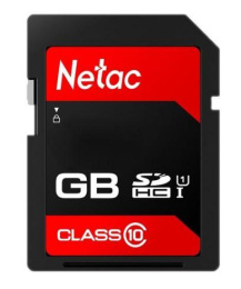 Карта памяти SDHC UHS-I U1 NETAC P600 8 ГБ, 80 МБ/с, Class 10, NT02P600STN-008G-R, 1 шт., без адаптера