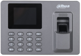 Терминал контроля доступа Dahua DHI-ASA1222EL 2.4" TFT дисплей, 16 механических кнопок, поддержка до 1000 пользователей, 2000 отпечатков пальцев, 1000 паролей и 100000 записей посещаемости, поддержка смены по отделам и лицам, поддержка импорта и экспорта