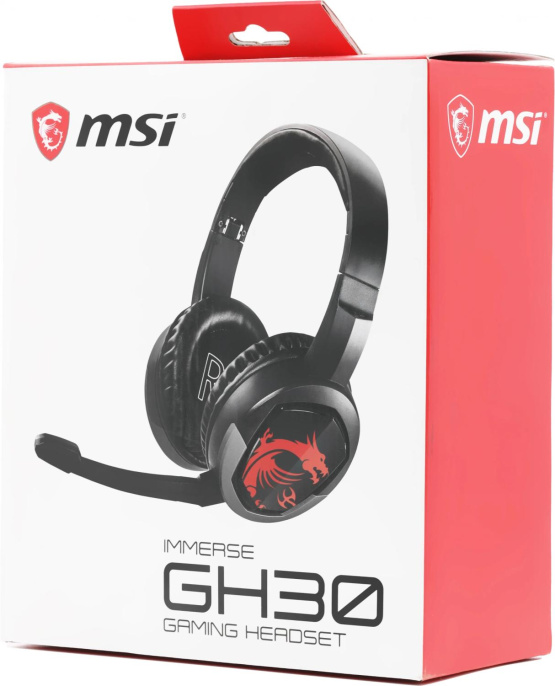Наушники с микрофоном MSI Immerse GH30 черный 1.5м накладные оголовье S37-2101010-SV1