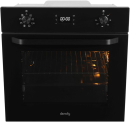 Духовой шкаф электрический DOMFY DM6642EO BG,  68л,  стекло черное