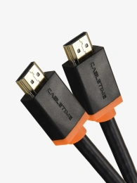 Кабель CABLETIME CH23H (CT-AV540-HE2GN-B1) 1 м, HDMI2.0 AM/AM, 4k/60 Гц, позолоченный, черная ПВХ-оболочка
