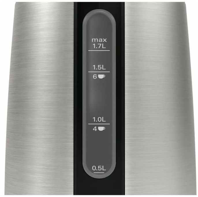 Чайник электрический Bosch TWK3P, 1.7л, нержавеющая сталь/пластик