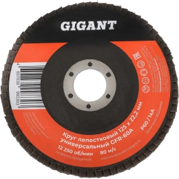 Круг лепестковый торцевой 125x22,2 Gigant GRF-60-А