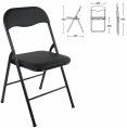 Стул Brabix Golf CF-007 комплект 4шт искусственная кожа черный металл черный на ножках 533032