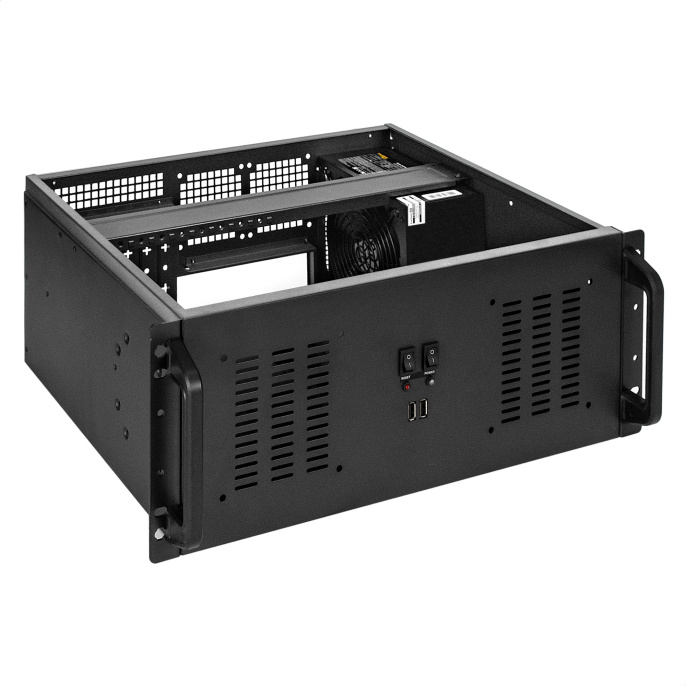 Серверный корпус ExeGate Pro 4U350-02 <RM 19", высота 4U, глубина 350, БП 500PAS, 2*USB> EX300040RUS