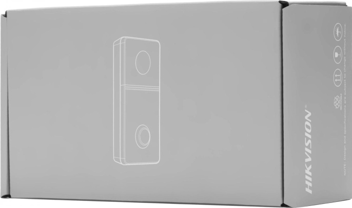 Видеопанель Hikvision DS-KV6113-WPE1(C),  цветная,  накладная,  черный