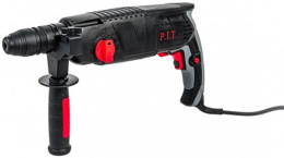 Перфоратор P.I.T. PBH24-C1 (850 Вт, питание: сеть, 5000 ударов/мин, энергия удара: 2.4 Дж, долбление, сверление с ударом, сверление, предустановка положения долота, патрон: SDS+, регулировка вращения: механическая, дополнительная рукоятка, ограничитель гл