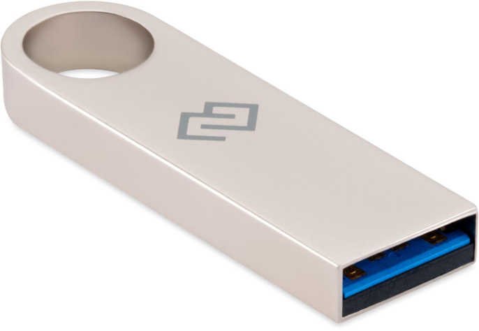Флешка USB Digma DRIVE3 128ГБ, USB3.0, серебристый [dgful128a30sr]