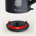 Чайник электрический Moulinex Morning BY2M0810 1.7л. 2400Вт черный корпус: пластик (7211419022)