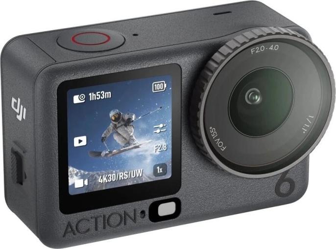 Экшн-камера DJI Osmo Action 6 Standard Combo 4K,  WiFi,  черный