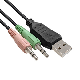 Полноразмерные игровые наушники с микрофоном (гарнитура) ExeGate Gaming HS-520G (регулировка оголовья, гибкий держатель микрофона, USB, 2x3.5мм, динамик 40мм, 20-20000Гц, длина кабеля 2.5м, регулировка громкости, RGB подсветка) EX295316RUS