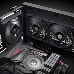 Вентилятор для корпуса Thermaltake TOUGHFAN 12 Pro 120х120x25 черный 4-pin 22.6дБ CL-F139-PL12BL-A Ret