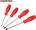 Набор отверток WorkPro WP200502 8 предметов (хром-ванадиевое лезвие, черный магнитный наконечник, антикоррозийное хромированное покрытие, рн2*38мм, рн0*75мм, рн1*100мм, рн2*150; 6.5*38мм, 3*75мм, 5.5*100мм, 6.5*150мм)