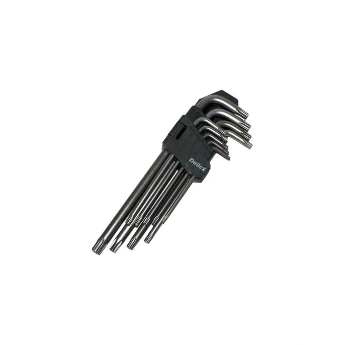 Набор Г-образных ключей DolleX торкс 9 шт. Т10-Т50, L 180mm SGT-009