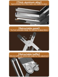 Подставка X CABLETIME CS16S (CT-LS07-AS) для ноутбука с вращением на 360°