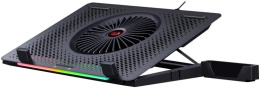 Подставка для ноутбука Redragon Ivy, 15.6", 360х250х55 мм, 2хUSB, вентиляторы 5 х 140 мм, 890г, черный [77905]