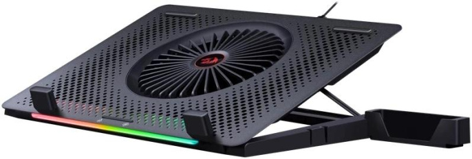 Подставка для ноутбука Redragon Ivy, 15.6", 360х250х55 мм, 2хUSB, вентиляторы 5 х 140 мм, 890г, черный [77905]