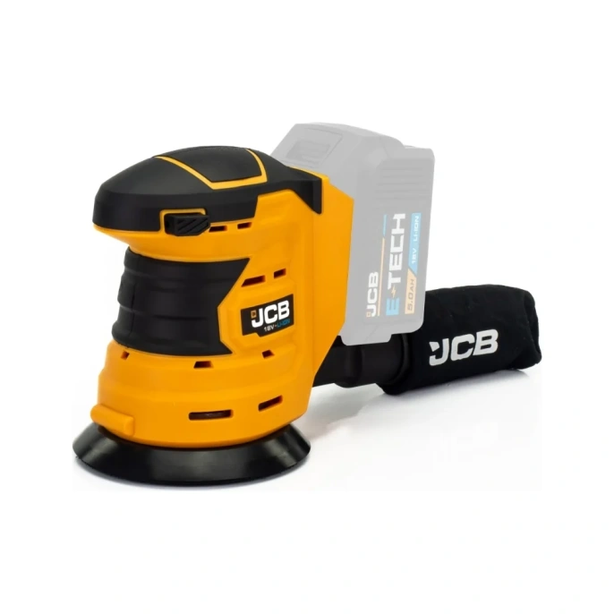 Шлифмашина орбитальная JCB аккумуляторная 18V, 0-10 000об/мин, диаметр диска 125 мм, без аккумулятора JCB-18OS-B-E 57239