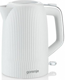 Чайник электрический Gorenje K17DPW 1.7л. 2200Вт белый/серебристый корпус: пластик/металл