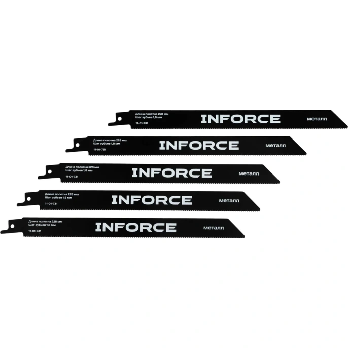Полотна по металлу 228x1,8мм, 5 шт, Inforce 11-01-731