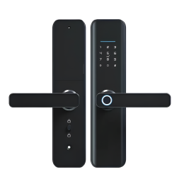 Умный дверной замок roome Tuya Digital Fingerprint Lock X6 Черный 50х72мм, врезной, с отпечатком пальца, работа с бесконтактной картой, панель/ручка из алюминиевого сплава, обработка черным