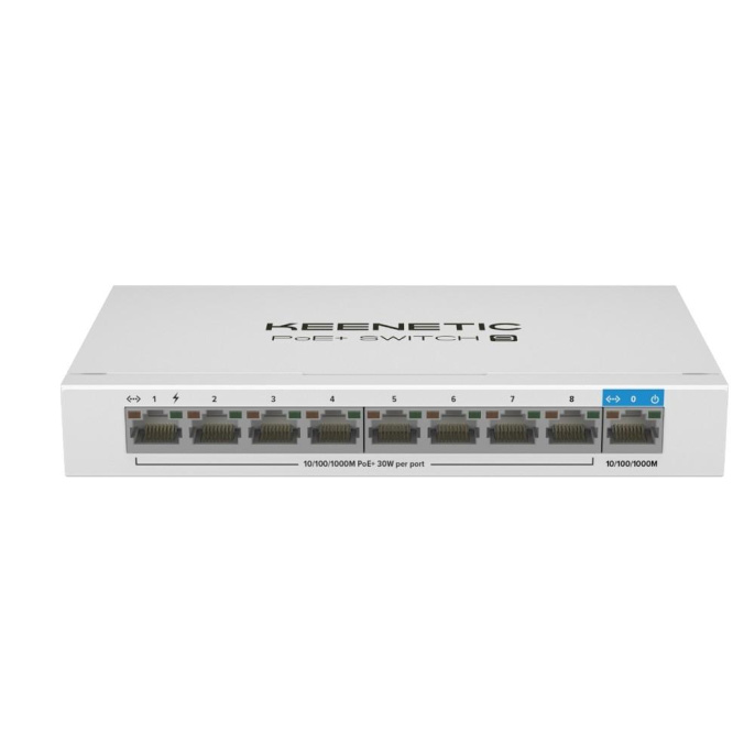 Коммутатор Keenetic KN-4710 (L2) 9x1Гбит/с 8PoE+ 120W неуправляемый