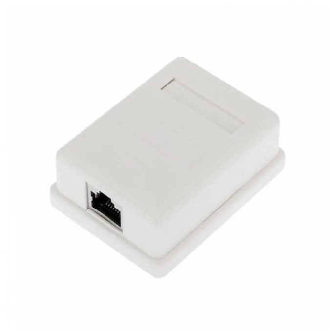 Rexant 03-0142 Розетка компьютерная внешняя, 1-порт FTP RJ-45 8P8C , CAT 6
