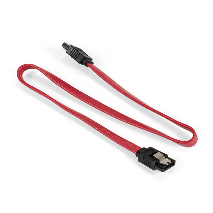 Кабель SATA ExeGate EX-CC-SATA-DATA-L (7pin/7pin, SATA III до 6Gbps, металлические защелки, 0,5м) EX138933RUS
