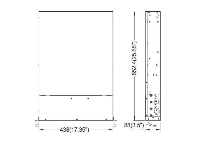 Серверный корпус 2U chassis; ATX, Micro-ATX, Mini-ITX MBs; 8 x 3.5''hs + 2 x 3.5'' internal + 2 x 2.'' hs rear; 1200W 1+1 ; no rails CS-R28-03P