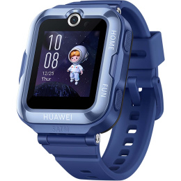 Смарт-часы Huawei Watch Kids 4 Pro Синий 55027638 детские часы-телефон, поддержка Android/iOS, экран AMOLED 1.42" 320x360, сенсорный , время работы: 2 суток, корпус: пластик, браслет: силикон