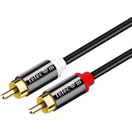 Кабель соединит 2xRCA M - 2xRCA M ,1.5m, TelecomPRO TAV7158M-1.5M