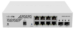 Коммутатор MIKROTIK CSS610-8G-2S+IN, управляемый