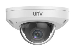 Камера Uniview Видеокамера IP купольная антивандальная, 1/2.8" 2 Мп КМОП @ 30 к/с, ИК-подсветка до 30м., LightHunter 0.001 Лк @F1.6, объектив 2.8 мм, WDR, 2D/3D DNR, Ultra 265, H.265, H.264, MJPEG, 3 потока, IPC312SB-ADF28K-I0-RU