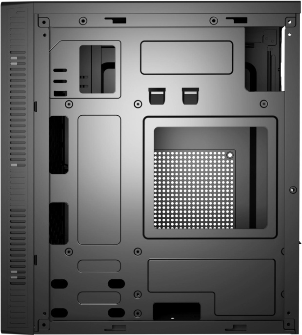 Корпус mATX BLOODY BD-CC101F, Mini-Tower, без БП, черный [bd-cc101f-bk]