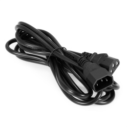 Кабель питания ExeGate Special EC-3S-C13->C14/3x0.5 (IEC 320 C13 ->IEC 320 C14, 3*0.5mm2, CCA, черный, 3м) ES280989RUS
