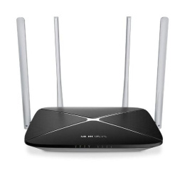 Wi-Fi роутер MERCUSYS AC12,  Wi-Fi 5,  AC1200,  2.4/5ГГц, 3 LAN,  черный